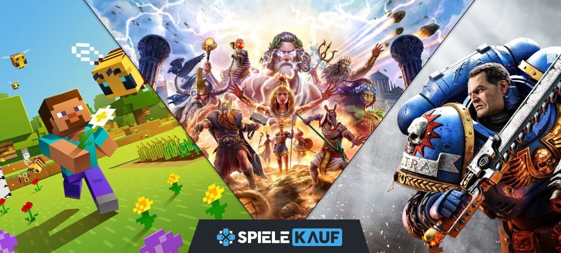 Die besten KoopSpiele für Xbox Series XS Age of Mythology Retold, Minecraft, Warhammer