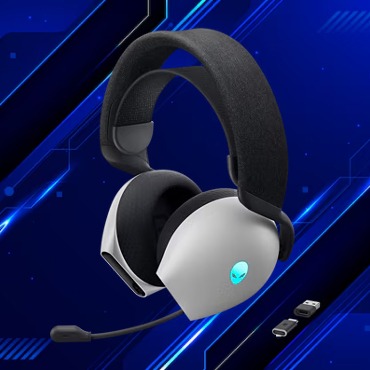 Alienware AW720H Lunar Light Wireless Gaming Headset (PC), 30h Akku ...