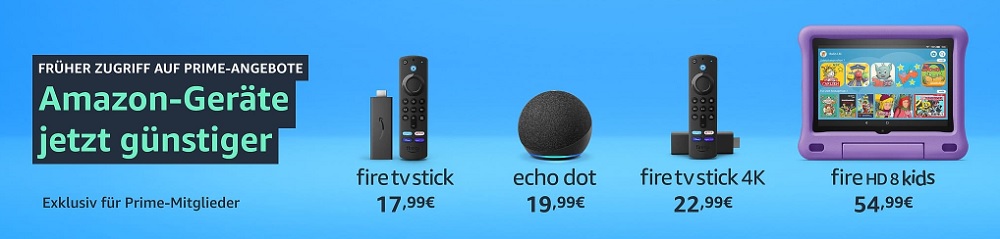 Endet heute] Amazon-Geräte zu Tiefpreisen: Fire TV Stick 4K für 22